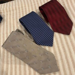 3 ties by J. Ferrar, Perry Ellis and Nautica